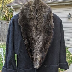 Real Coat  Fur Collar